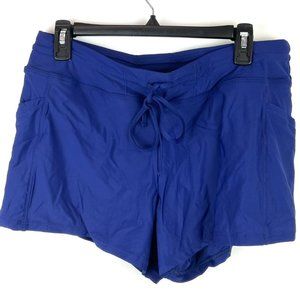 Sunsets Escape Women’s Blue Swim Shorts Size 10